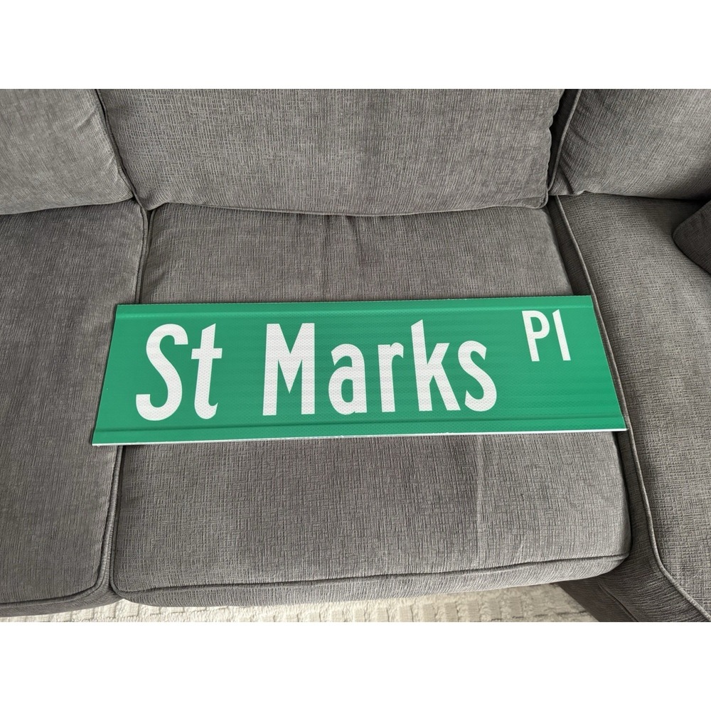 NYC Dot - NEW St. Marks Place Sign - LE /50 ONLY - IN HAND